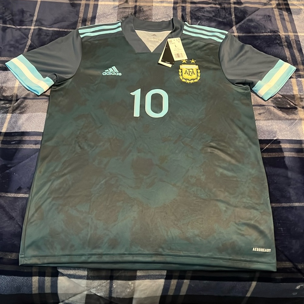 Argentina 🇦🇷 #10 Lionel Messi 2020-21 Adidas away jersey - Picture 1 of 11